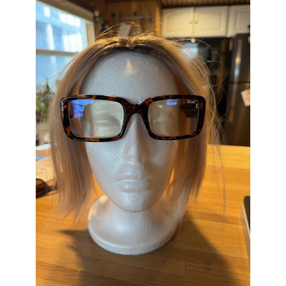 QUAY Unisex Yada Yada Bevel Tortoise / Clear Eyeglasses No Prescription